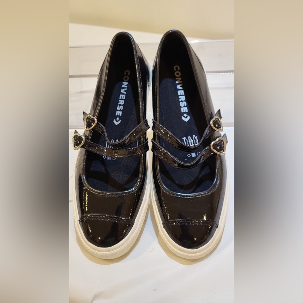 CONVERSE Allstar Dainty Mary Jane patent leather shoes